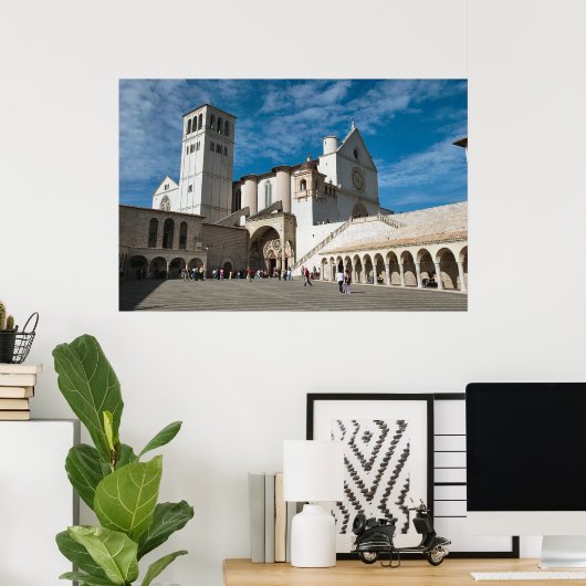 Poster Assise, Italie (Bureau à domicile)