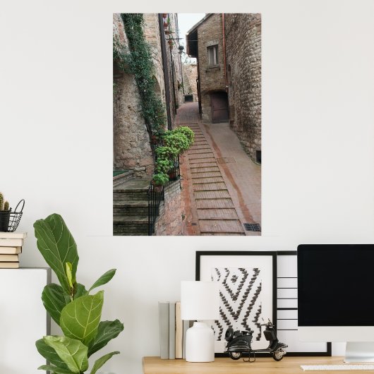 Poster Assise, Italie (Bureau à domicile)