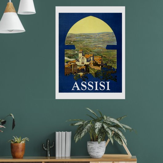 Poster Assissi Vintage Travel (Salon 1)