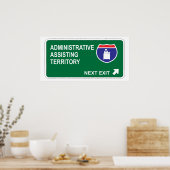 Poster Assistance administrative Prochaine sortie (Cuisine)
