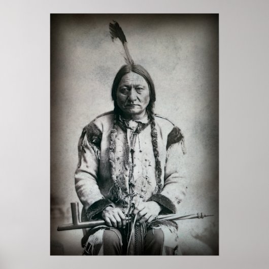 POSTER ASSISTANCE BULL LAKOTA CHEF 1884 (Devant)