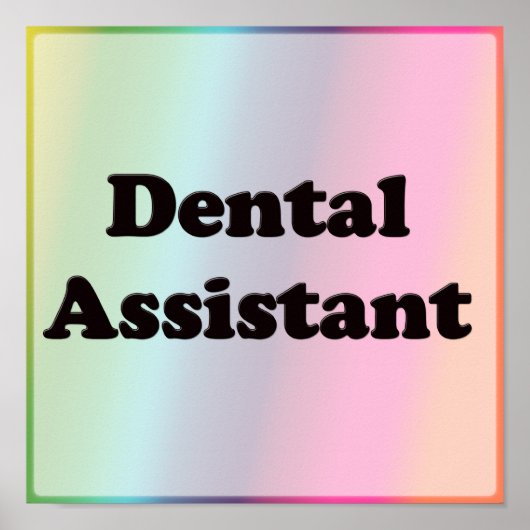 Poster Assistant dentaire (Devant)