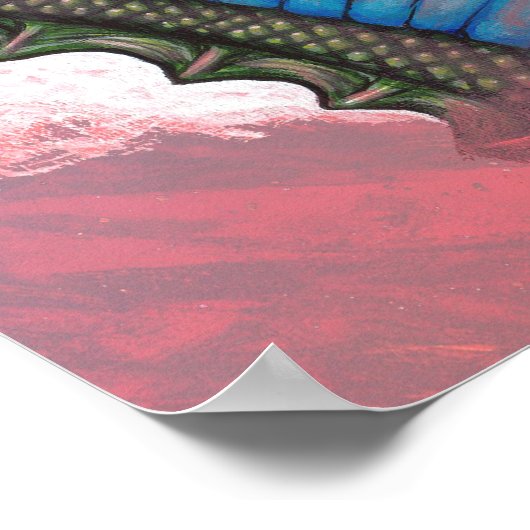 Poster Assistant Dragon vert (Coin)