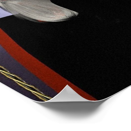 Poster Assistant en noir (Coin)