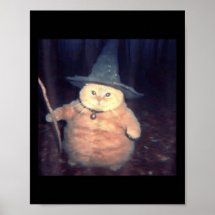 Poster Assistant Halloween Chat Mème _1