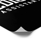 Poster Assistant médical ma cma infirmière assistant de m (Coin)
