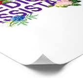 Poster Assistant Médicale Cma Assistant Médicale Floral (Coin)