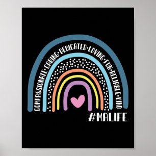 Poster Assistant Médicale Soins de compassion Dédié