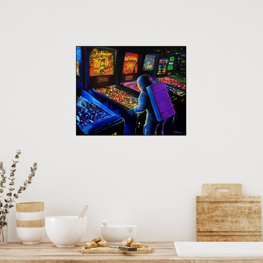 Poster Assistant Pinball (Cuisine)