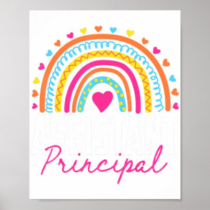 Poster Assistant Principal Funky Titre du travail Travail