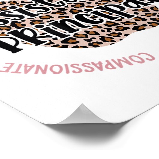 Poster Assistant principal Leopard Apple Titre de l'emplo (Coin)