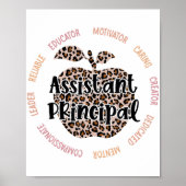 Poster Assistant principal Leopard Apple Titre de l'emplo (Devant)