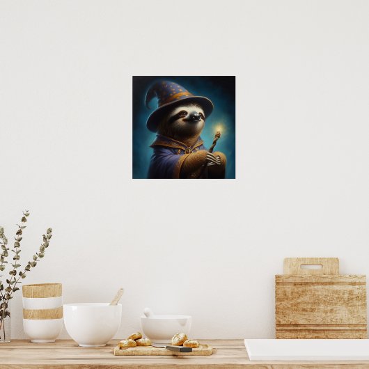 Poster Assistant Sloth (Cuisine)
