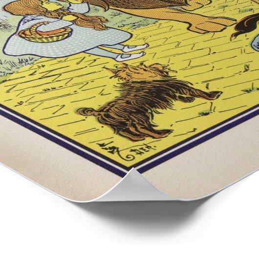 Poster Assistant vintage d'illustration Oz (Coin)