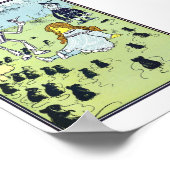 Poster Assistant vintage d'illustration Oz (Coin)