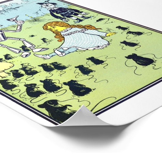 Poster Assistant vintage d'illustration Oz (Coin)