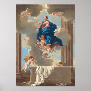 Poster Assomption de la Vierge, Nicolas Poussin Beaux Art