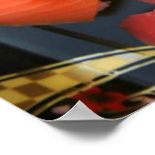 Poster Assortiment de sushis japonais favoris (Coin)