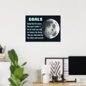 Poster Assurez-vous de bien définir vos objectifs (L) (Bureau à domicile)