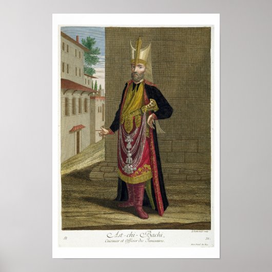 Poster Ast-chi-Bachi, Cook et Officier des Janissaires (Devant)