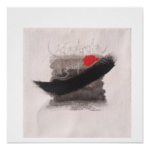 Poster ASTAGFIRULLAH calligraphie minimaliste wabi sabi
