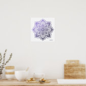 Poster Aster Mandala Fine Art Print (Cuisine)