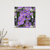 Poster Aster violet jaune vert (Cuisine)