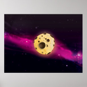 Poster Astéroïde de pâte à biscuits