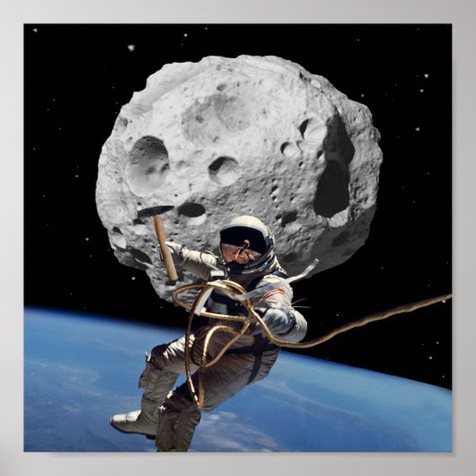 Poster Astéroïde Miner (Devant)