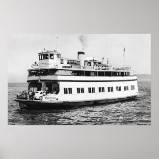 Poster Astoria, Oregon Vue du ferry Astoria Photo