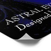 Poster ASTRAL HORUS OEIL / BLUE TALISMAN Zodiac Chart (Coin)