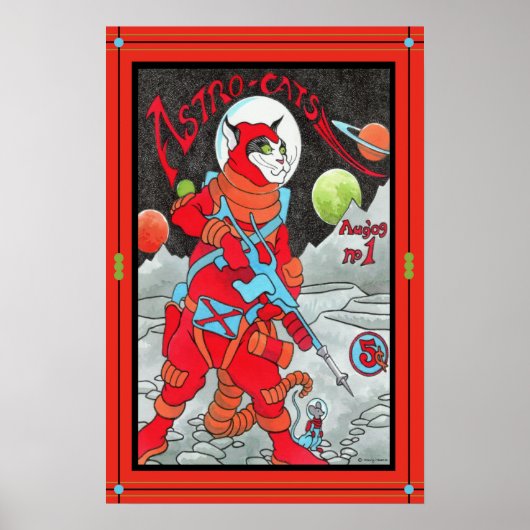 Poster "Astro-Cats" (Devant)