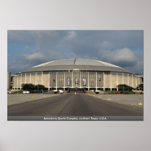 Poster Astrodome Sports Complex, sud du Texas, États-Unis