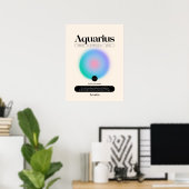 Poster Astrologie SIGNE Zodiaque Aquarius (Bureau à domicile)