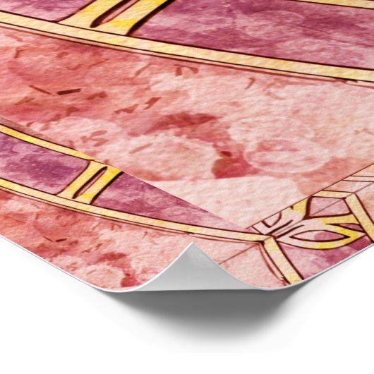 Poster Astrologie temps colorée Abstraite (Coin)