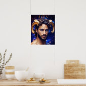 Poster astrologique Aries Homme (Cuisine)