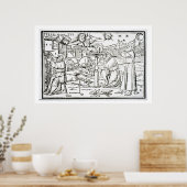 Poster Astrologistes arabes, copie d'une illustration tir (Cuisine)