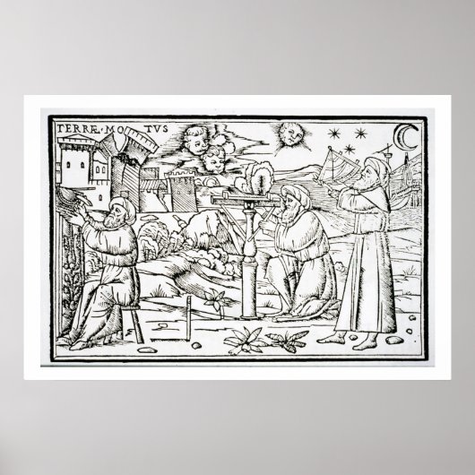 Poster Astrologistes arabes, copie d'une illustration tir (Devant)