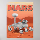 Poster astromobile d'exploration de Mars (Devant)
