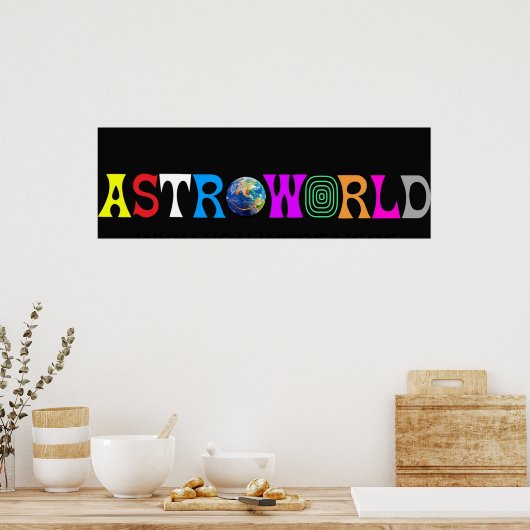 Poster astromonde (Cuisine)