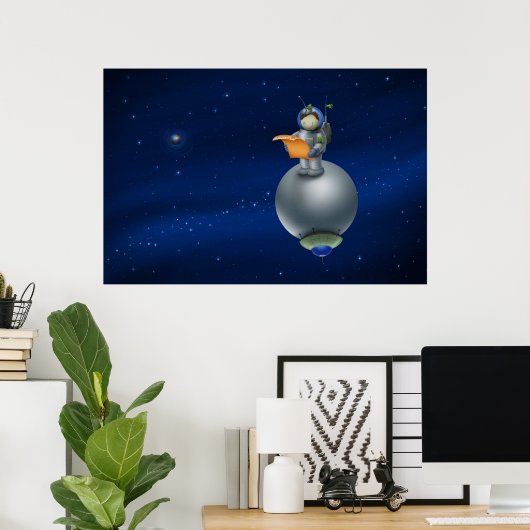 Poster Astronaut (Bureau à domicile)