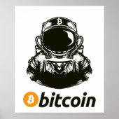 Poster Astronaut BITCOIN-Crypto (Devant)
