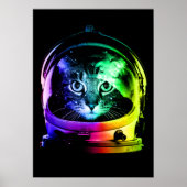 Poster Astronaut Cat Classic Cat Lover (Devant)