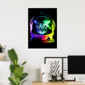 Poster Astronaut Cat Classic Cat Lover (Bureau à domicile)