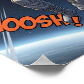 Poster Astronaut Catches Meteor in Space Dreamy Cosmic (Coin)