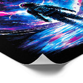 Poster Astronaut Cosmic Outer Space Galaxy Science  (Coin)