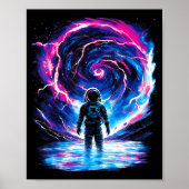 Poster Astronaut Cosmic Outer Space Galaxy Science  (Devant)