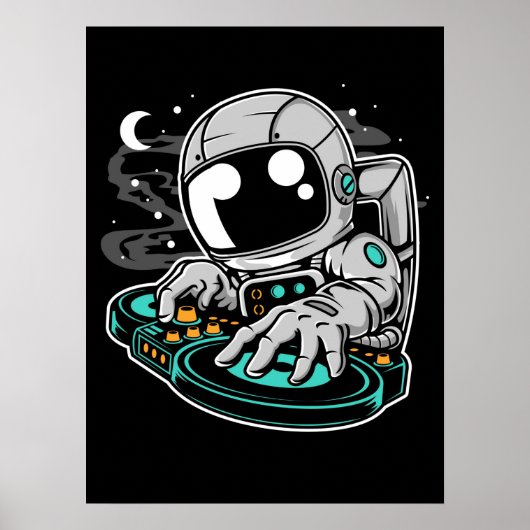 Poster Astronaut DJ (Devant)