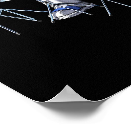 Poster Astronaut Drummer (Coin)