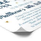 Poster Astronaut Espace Temps Capsule 1er anniversaire (Coin)